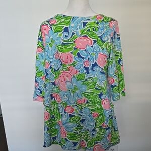 Floral Print Women's Tunic Top
